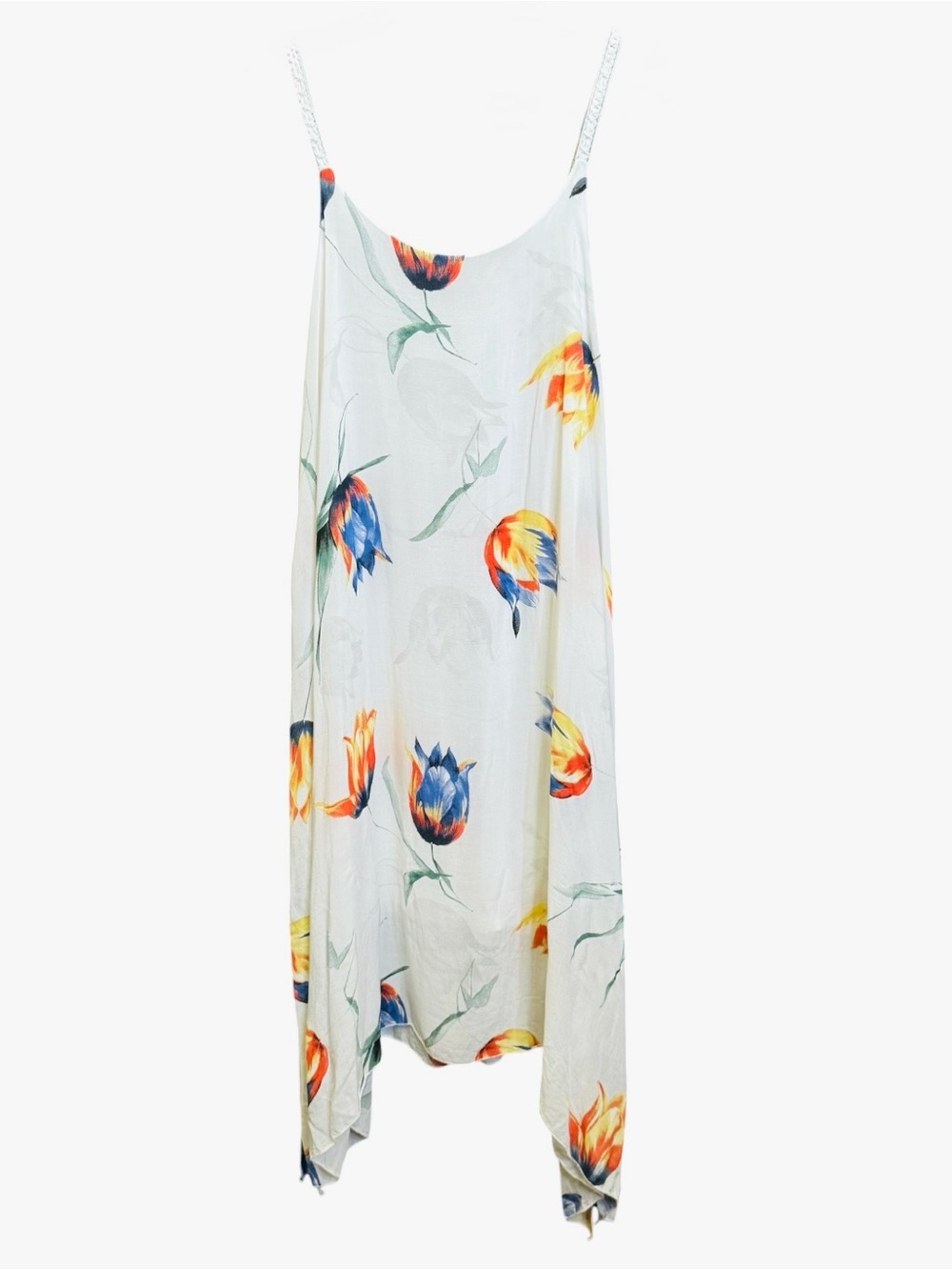 Beyond Capri Italian Floral Viscose Slip Dress | Made in Italy One Size